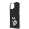  iPhone 15 Fekete Karl Lagerfeld IML Aquarelle Choupette tok-3666339464349 5 kép