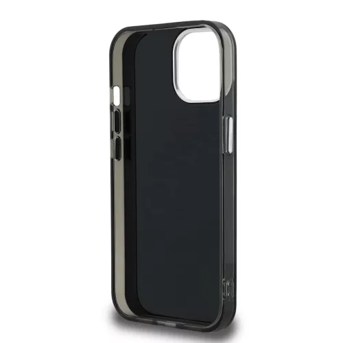  iPhone 15 Fekete Karl Lagerfeld IML Aquarelle Choupette tok-3666339464349 6 kép