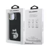  iPhone 15 Fekete Karl Lagerfeld IML Aquarelle Choupette tok-3666339464349 7 kép