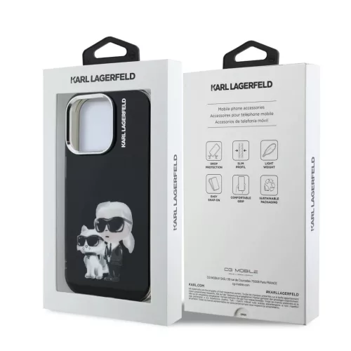  Apple iPhone 15 Pro Max fekete Karl Lagerfeld IML Aquarelle Karl és -3666339464738 7 kép