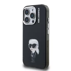  iPhone 15 Pro Max fekete Karl Lagerfeld IML Aquarelle Karl tok-3666339465278 2 kép