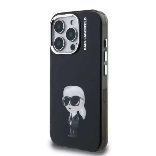  iPhone 15 Pro Max fekete Karl Lagerfeld IML Aquarelle Karl tok-3666339465278 2 kép