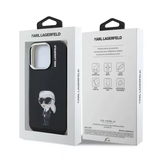  iPhone 15 Pro Max fekete Karl Lagerfeld IML Aquarelle Karl tok-3666339465278 7 kép