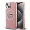  iPhone 15 Karl Lagerfeld IML K&CH Heads Repeated Logo MagSafe tok ró-3666339468309 1 kép