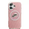  iPhone 16 Pink Karl Lagerfeld IML K&CH Heads Repeated Logo MagSafe to-3666339468347 3 kép