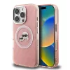  iPhone 16 Pro Max Pink Karl Lagerfeld IML K&CH Heads Repeated Logo MagSafe tok