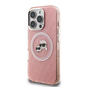  iPhone 16 Pro Max Pink Karl Lagerfeld IML K&CH Heads Repeated Logo Ma-3666339468378 2 kép
