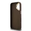  iPhone 16 Barna Guess PU 4G Fém Logó Állvány Kamera Keret tok-3666339469337 6 kép