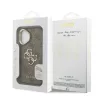  iPhone 16 Barna Guess PU 4G Fém Logó Állvány Kamera Keret tok-3666339469337 7 kép