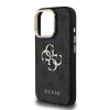 Guess PU 4G Metal Logo Stand Camera Frame iPhone 15 Pro Max fekete tok-3666339469382 5 kép