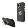  iPhone 16 Fekete Guess PU 4G Metal Logo Állvány Kamerakeret tok-3666339469399 1 kép