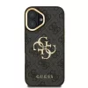  iPhone 16 Fekete Guess PU 4G Metal Logo Állvány Kamerakeret tok-3666339469399 3 kép