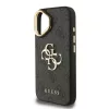  iPhone 16 Fekete Guess PU 4G Metal Logo Állvány Kamerakeret tok-3666339469399 5 kép