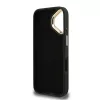  iPhone 16 Fekete Guess PU 4G Metal Logo Állvány Kamerakeret tok-3666339469399 6 kép