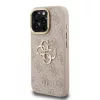  iPhone 16 Pro Pink Guess PU 4G Fém Logós Állványos Kamera Keret T-3666339469535 2 kép