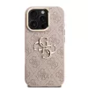  iPhone 16 Pro Pink Guess PU 4G Fém Logós Állványos Kamera Keret T-3666339469535 3 kép