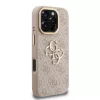  iPhone 16 Pro Pink Guess PU 4G Fém Logós Állványos Kamera Keret T-3666339469535 4 kép