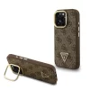  iPhone 16 Pro barna Guess PU 4G Strass Háromszög Logo Állvány Kam-3666339469658 1 kép