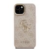 Guess PU 4G Metal Logo Stand Camera Frame tok iPhone 15 Pink-3666339469979 3 kép