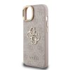 Guess PU 4G Metal Logo Stand Camera Frame tok iPhone 15 Pink-3666339469979 5 kép