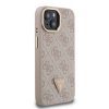 Guess PU 4G Strass Triangle Logo Stand Kamera Keret MagSafe iPhone 15 -3666339470128 4 kép