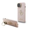 Guess PU Grained 4G Logo Stand Camera Frame tok iPhone 14 Pink-3666339470173 1 kép