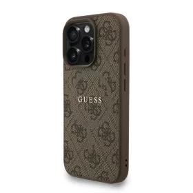  iPhone 16 Pro Max Barna Guess PU Bőr 4G Színes Gyűrűfüles MagSaf-3666339475215 2 kép