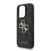 Guess PU 4G Metal Logo Strap tok iPhone 15 Pro Max Fekete-3666339475871 4 kép