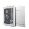 Guess PU 4G Metal Logo Strap tok iPhone 15 Pro Max Fekete-3666339475871 7 kép