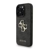 Guess PU 4G Fém Logó Pántos Tok iPhone 16 Pro Max Fekete tok-3666339475918 2 kép