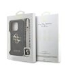 Guess PU 4G Fém Logó Pántos Tok iPhone 16 Pro Max Fekete tok-3666339475918 7 kép