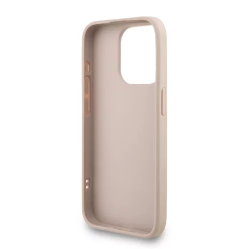 Guess PU 4G Metal Logo Pántos Tok iPhone 15 Pro Max Pink tok-3666339476151 5 kép