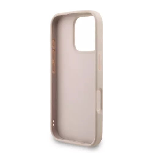  iPhone 16 Pro Max rózsaszín Guess PU 4G Fém Logós Szíjjal tok-3666339476199 5 kép