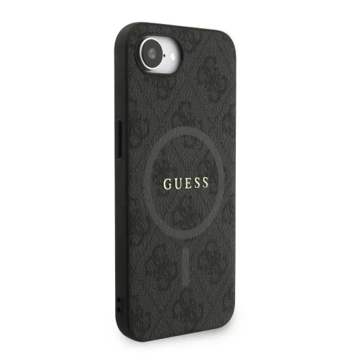  iPhone 16e/17e Fekete Guess PU Bőr 4G Színes Gyűrűs Pánt MagSafe-3666339477141 3 kép