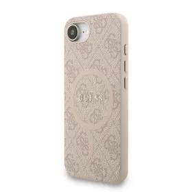  iPhone 16e Pink Guess PU Bőr 4G Színes Gyűrűs Pánt MagSafe tok-3666339477158 2 kép