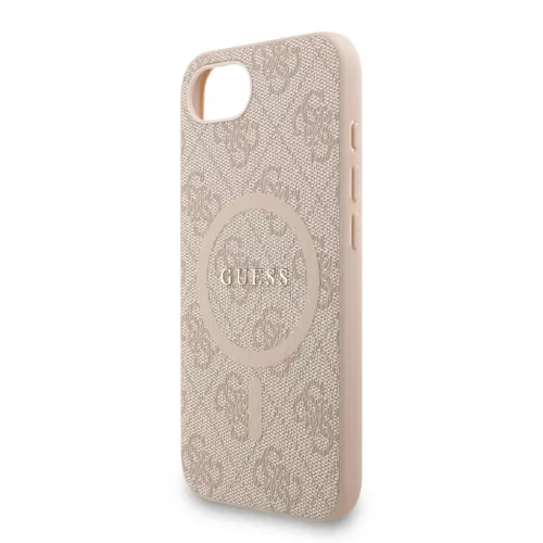  iPhone 16e Pink Guess PU Bőr 4G Színes Gyűrűs Pánt MagSafe tok-3666339477158 4 kép