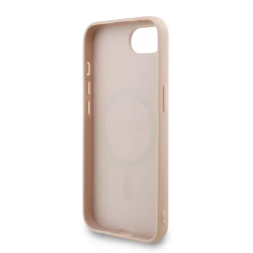  iPhone 16e Pink Guess PU Bőr 4G Színes Gyűrűs Pánt MagSafe tok-3666339477158 5 kép