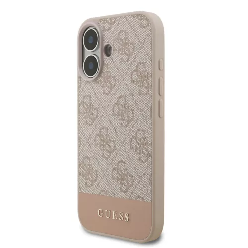 iPhone 17 Pink Guess PU 4G Stripe tok-3666339491680 2 kép