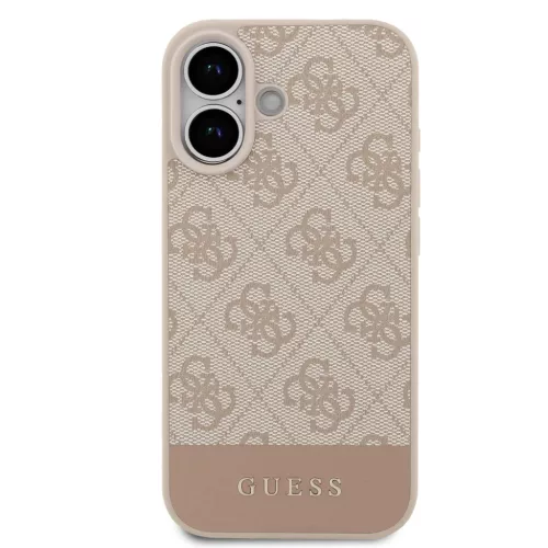  iPhone 17 Pink Guess PU 4G Stripe tok-3666339491680 3 kép