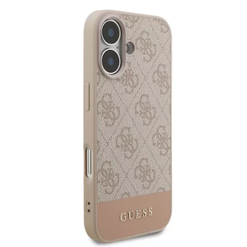  iPhone 17 Pink Guess PU 4G Stripe tok-3666339491680 4 kép