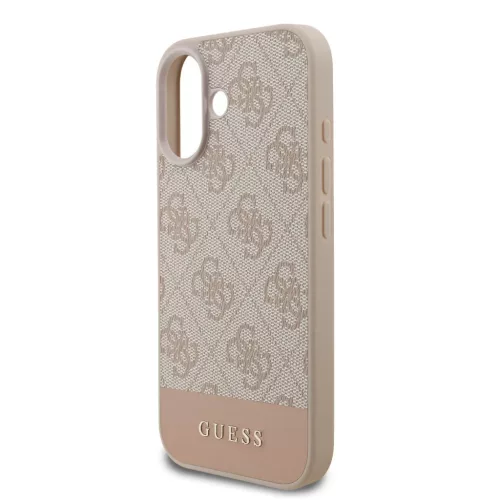  iPhone 17 Pink Guess PU 4G Stripe tok-3666339491680 5 kép