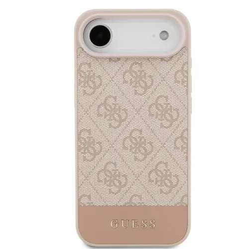  iPhone 17 Air Pink Guess PU 4G Stripe tok-3666339491697 3 kép