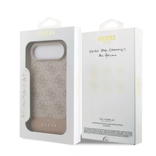  iPhone 17 Air Pink Guess PU 4G Stripe tok-3666339491697 7 kép