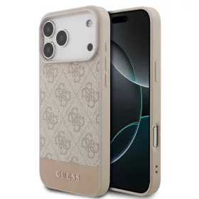  iPhone 17 Pro Max Pink Guess PU 4G Stripe tok