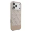  iPhone 17 Pro Max Pink Guess PU 4G Stripe tok-3666339491710 4 kép