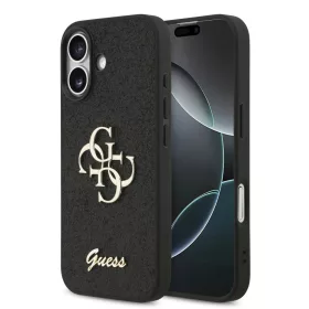  iPhone 17 Guess PU Fixed Glitter 4G Metal Logo tok