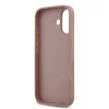  iPhone 17 Pink Guess PU Fixed Glitter 4G Metal Logo tok-3666339492045 6 kép