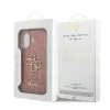  iPhone 17 Pink Guess PU Fixed Glitter 4G Metal Logo tok-3666339492045 7 kép