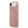  iPhone 17 Air Pink Guess PU Fixed Glitter 4G Metal Logo tok-3666339492052 2 kép