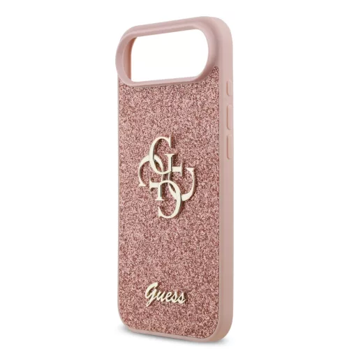  iPhone 17 Air Pink Guess PU Fixed Glitter 4G Metal Logo tok-3666339492052 5 kép